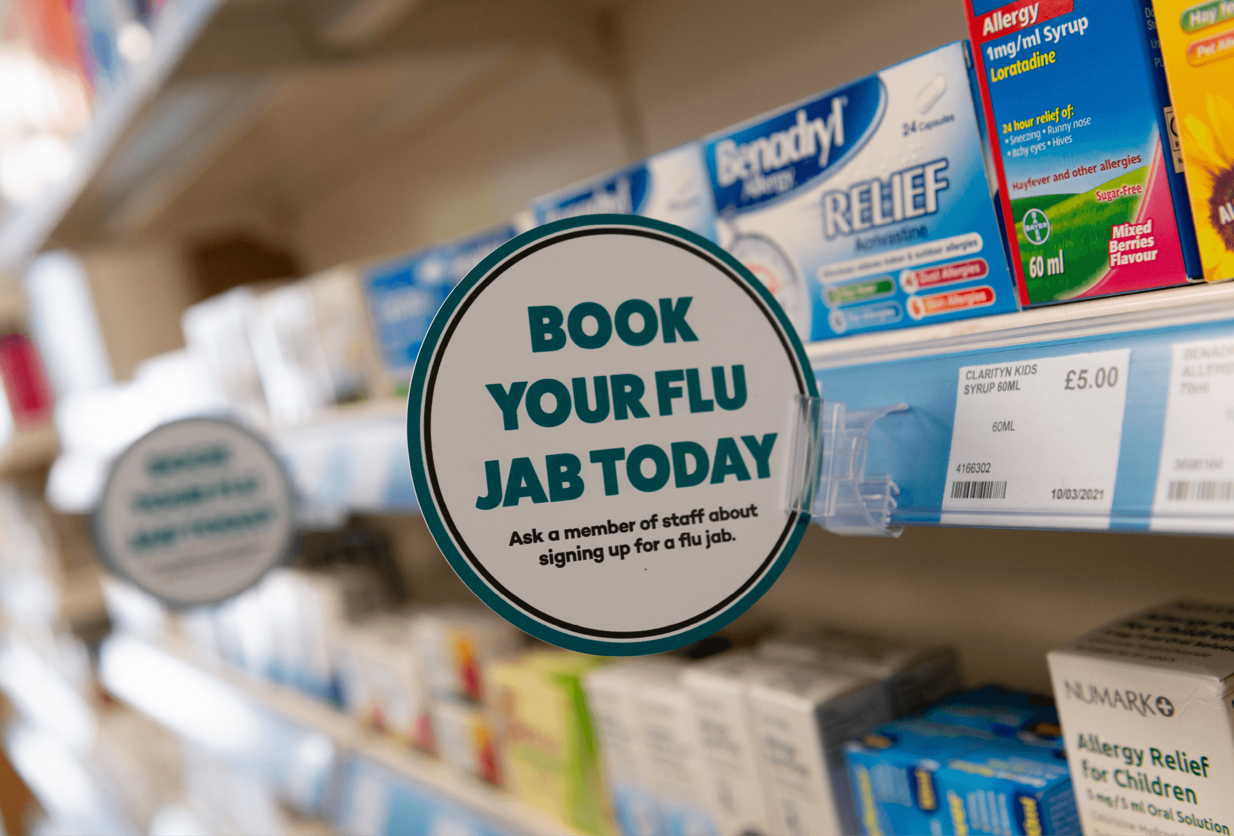 book your flu jab pos shown in store