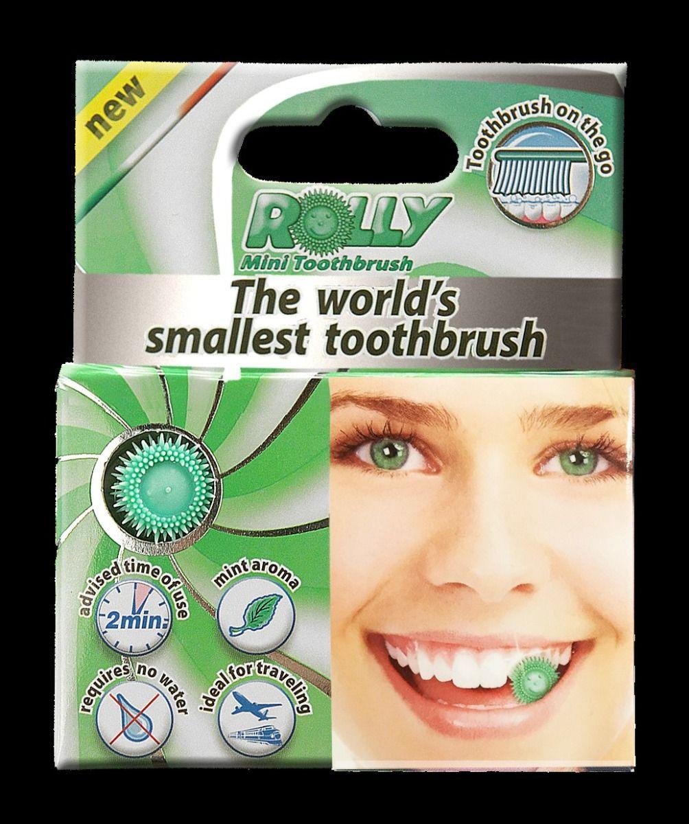 Rolly Brush Dispenser 15 packs of  Mini disposable toothbrush