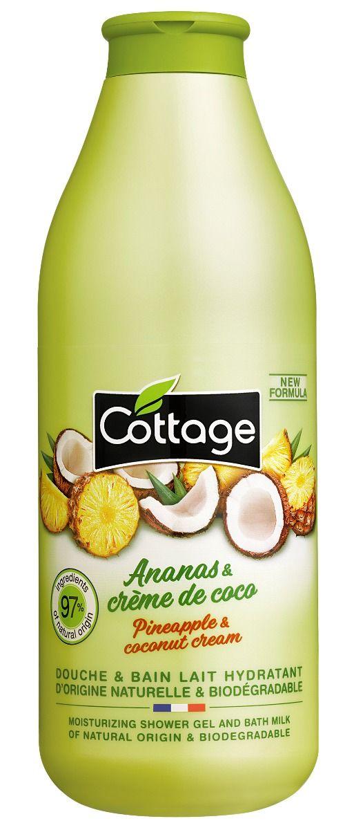 Moisturising Shower Gel & Bath Milk Pineapple & Coconut Cream 750ml