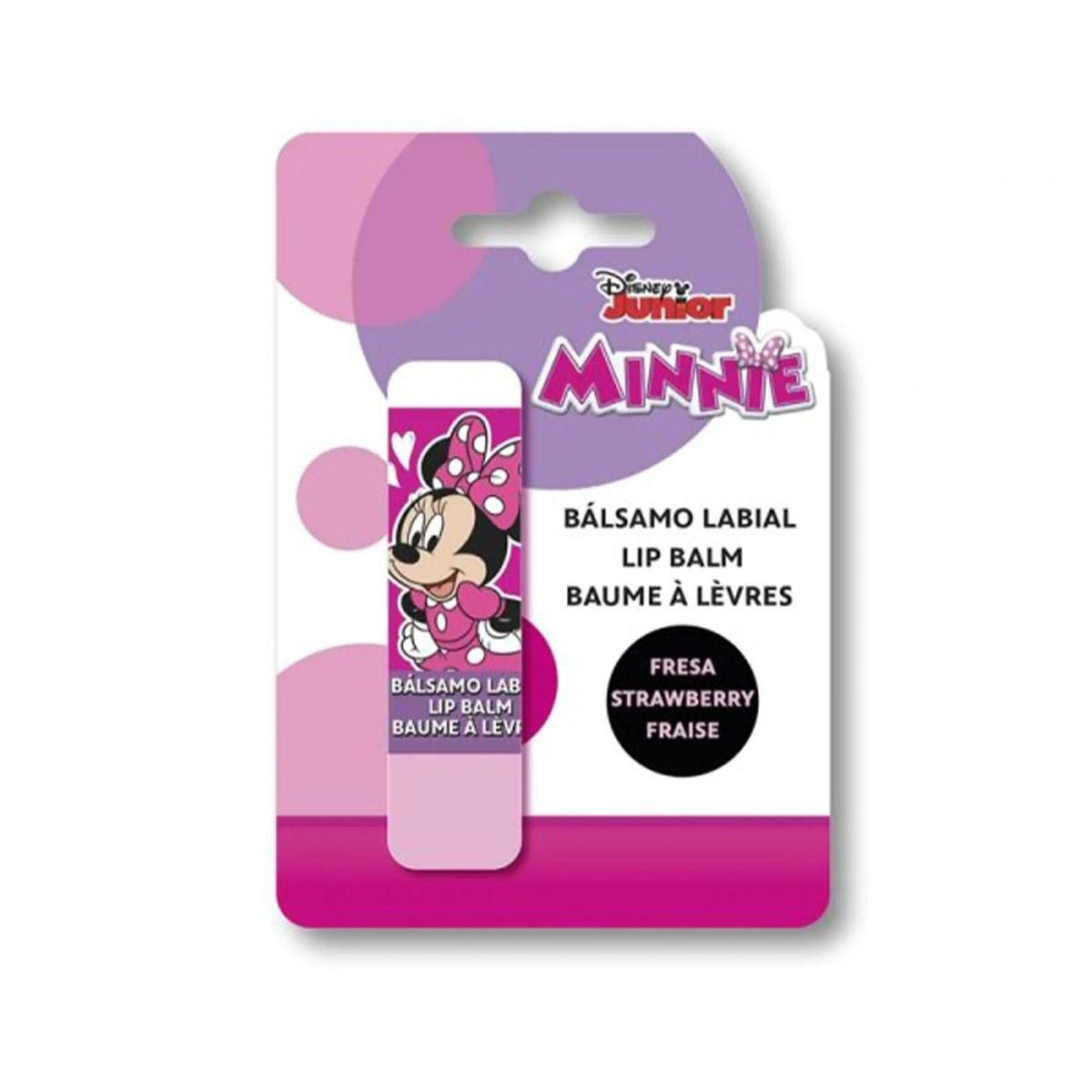 Disney Minnie Mouse Strawberry Flavour Lip Balm – Moisturizing & Hydrating Formula | Natural & Dermatologically Tested | Perfect for Kids & Adults, 4g