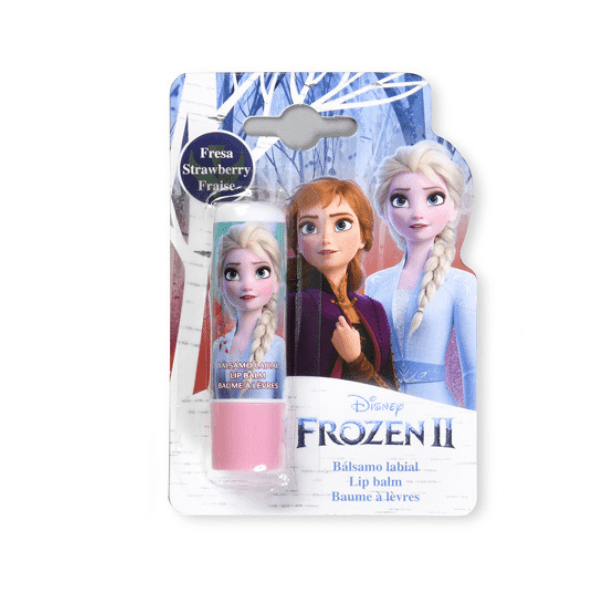 Disney Frozen Elsa & Anna Strawberry Flavour Lip Balm – Moisturizing & Hydrating Formula | Natural & Dermatologically Tested | Perfect for Kids & Adults, 4g