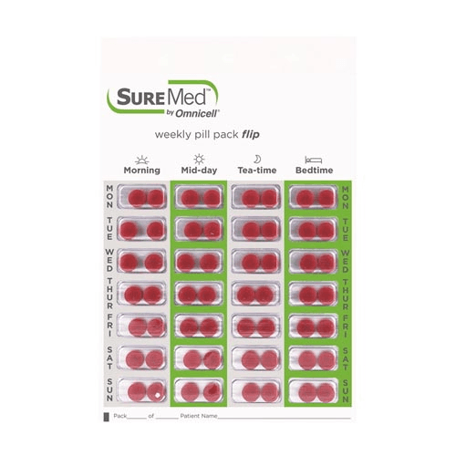 3300-06 Weekly Pill Pack FLIP Pressure sealed (250)