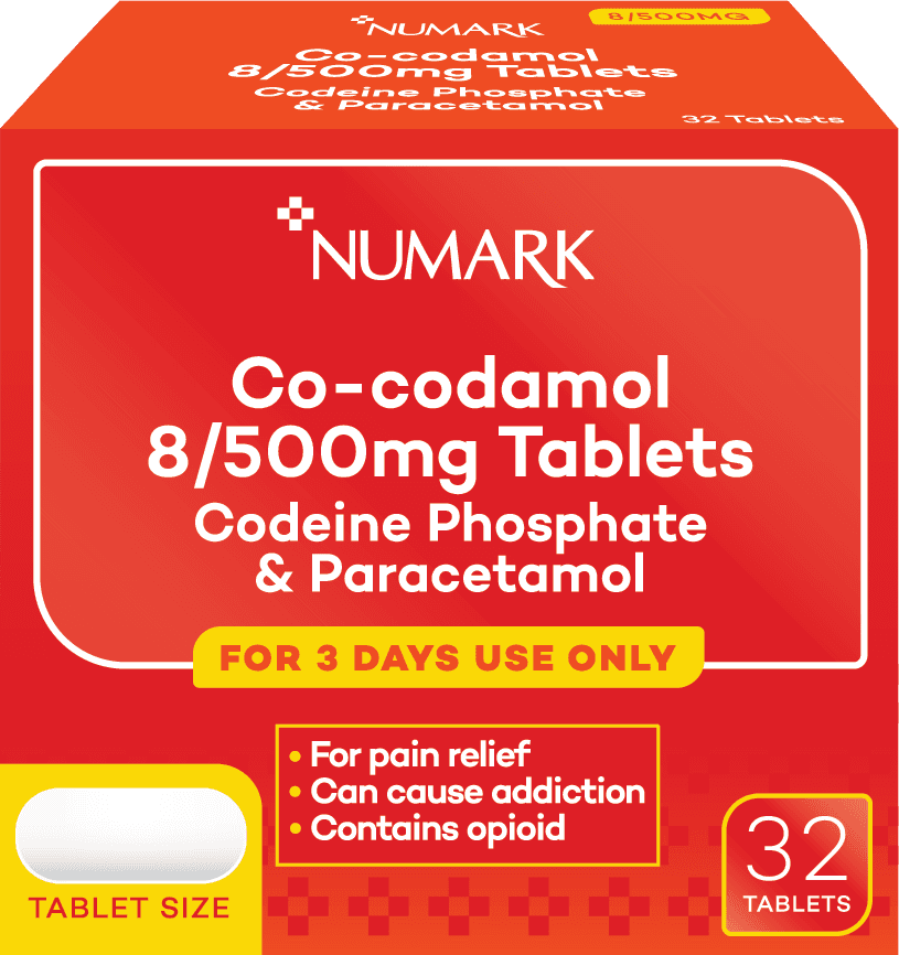 Numark Co-Codamol Tabs 8mg/500mg