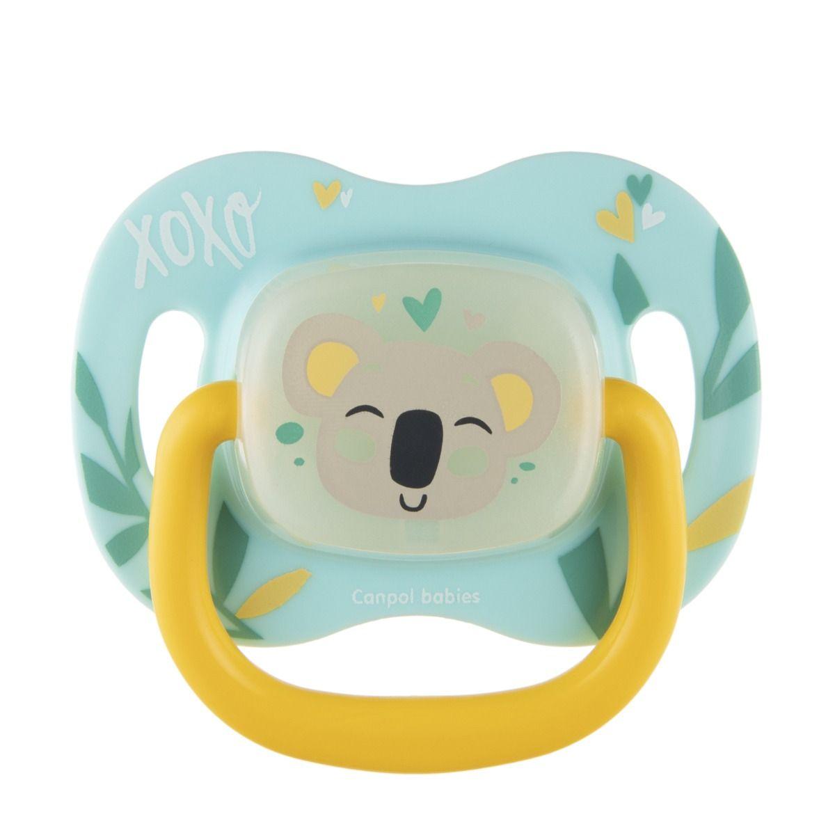 Canpol babies Silicone Symmetrical Soother 6-18m 1pc (Exotic Animals) Koala