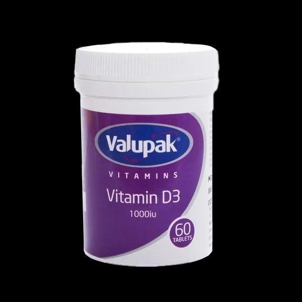 Valupak Vit D3 1000Iu Tabs 60