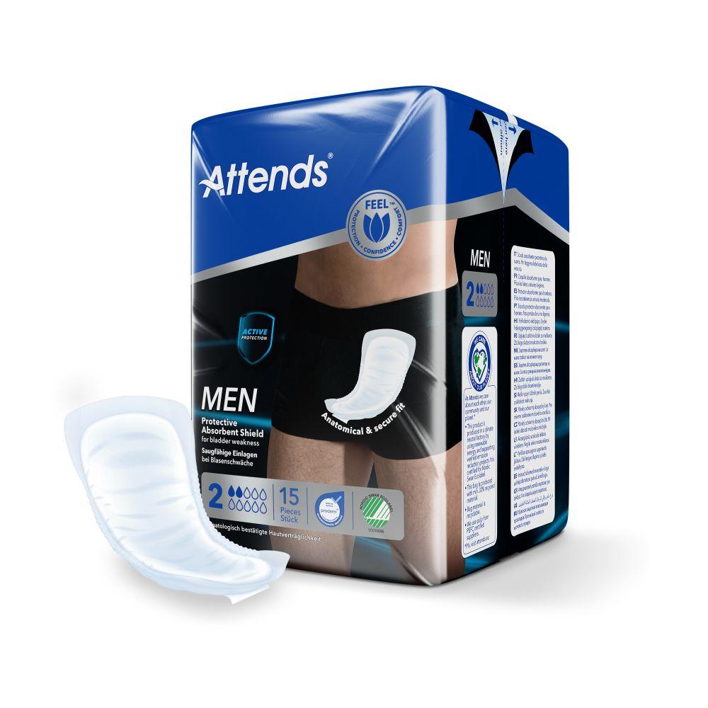 Attends Men 2 Protective Absorbent Shield