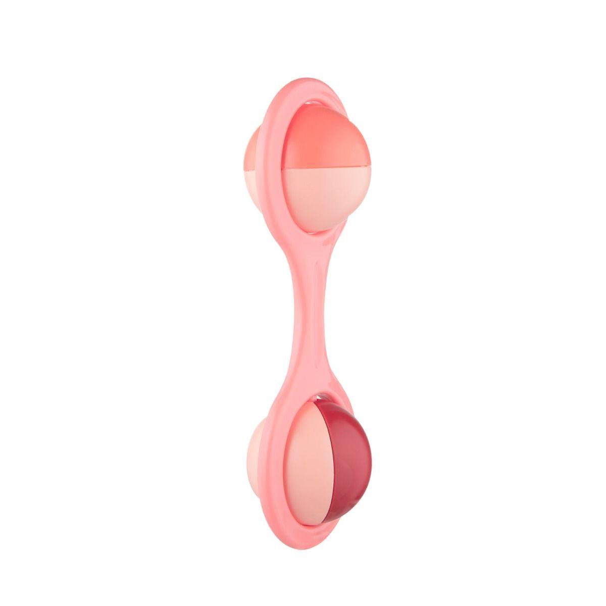 Canpol babies Rattle with Rotating Elements BARBELL Pink