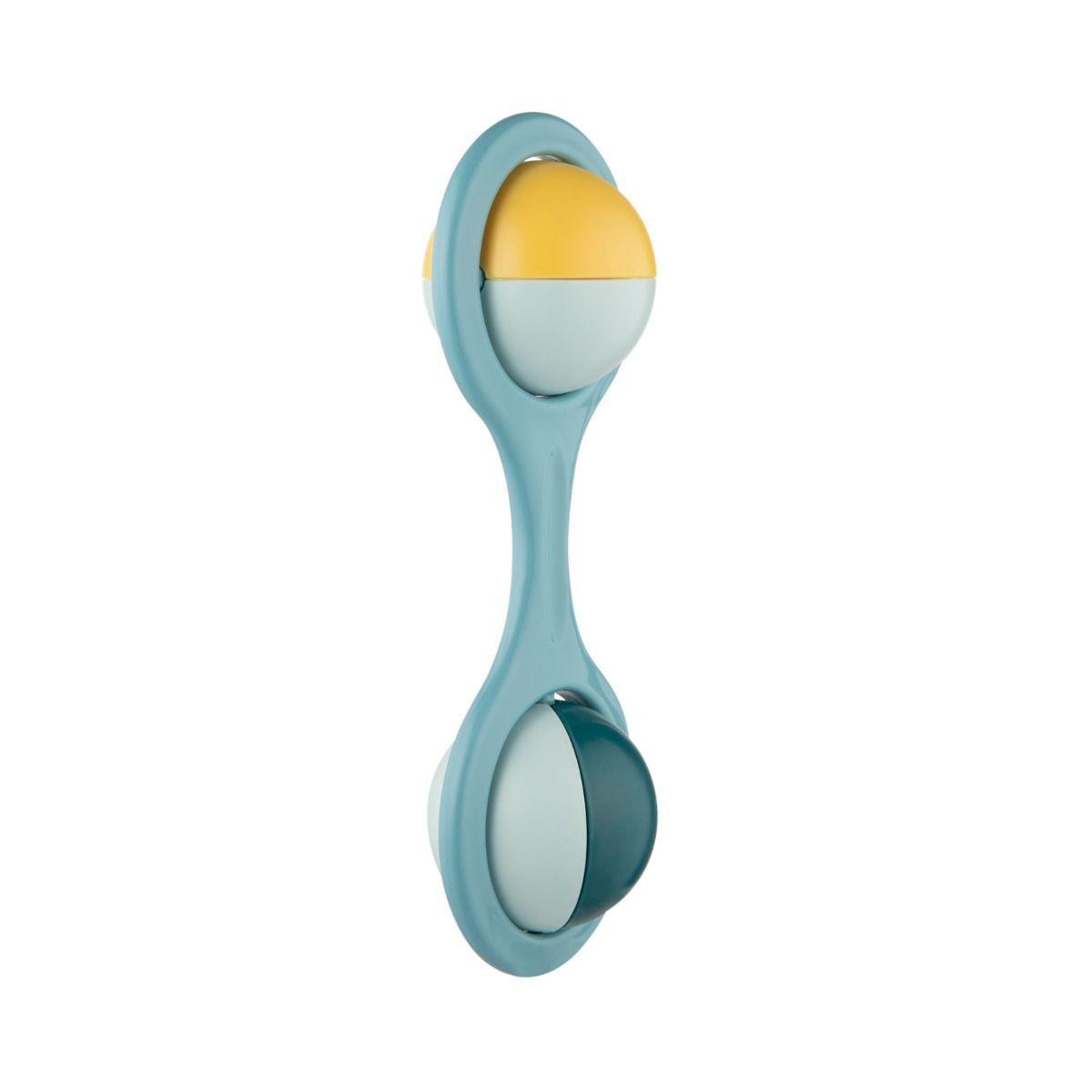 Canpol babies Rattle with Rotating Elements BARBELL Turquoise