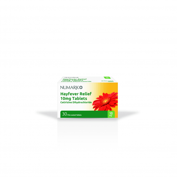 Numark (Tertiary) Hayfever Relief Tabs  - Cetirizine Hydrochloride 30's