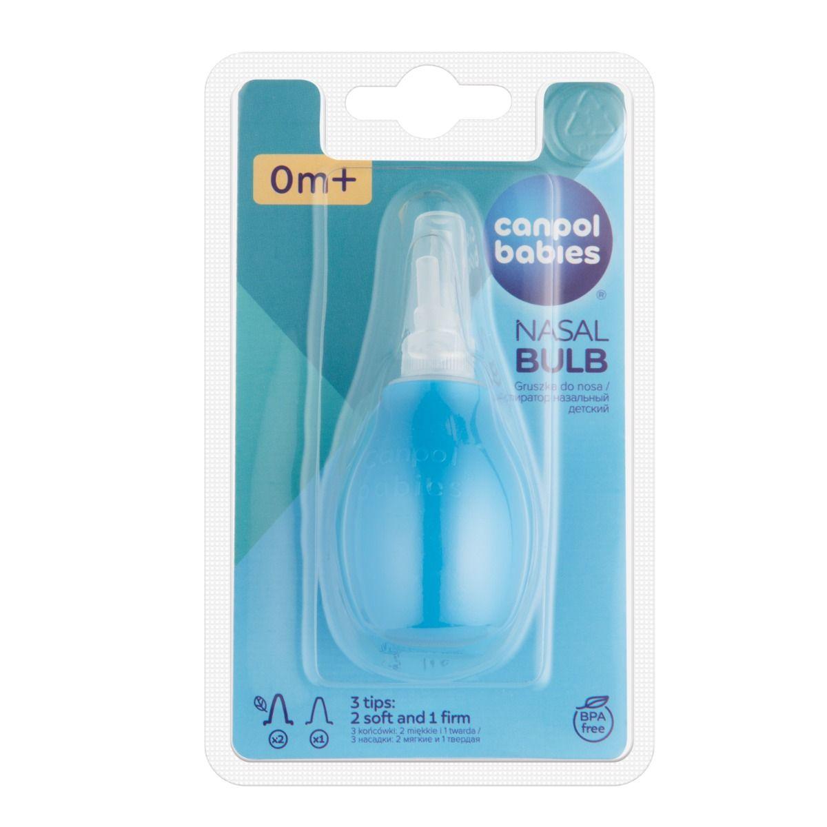 Canpol Babies Nasal Aspirator Bulb with Soft and Firm (Colours Vary)