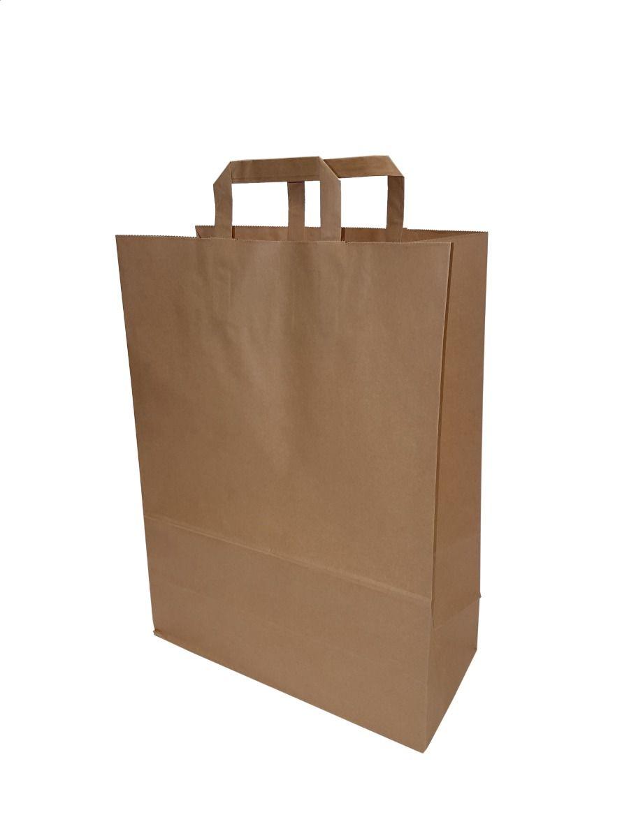BBH1217 ProPac Brown Kraft Bag h390xw300xg125mm