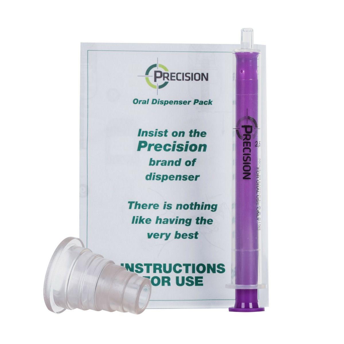 Precision  Purple Oral Syringes - 3ml - With Bung & Instruction Leaflet