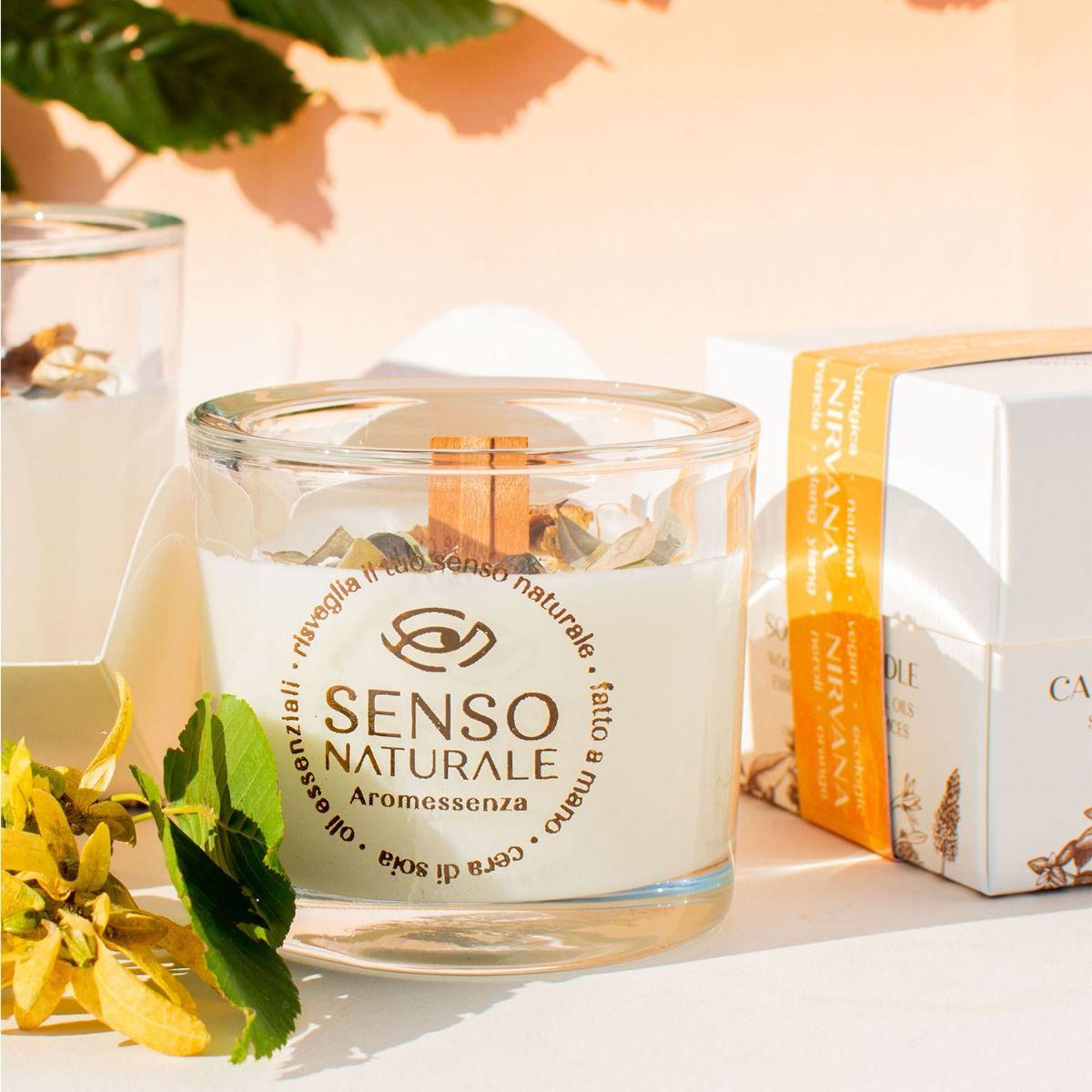 Aromatherapy Nirvana Soy Wax Candle and Wooden Wick 140g