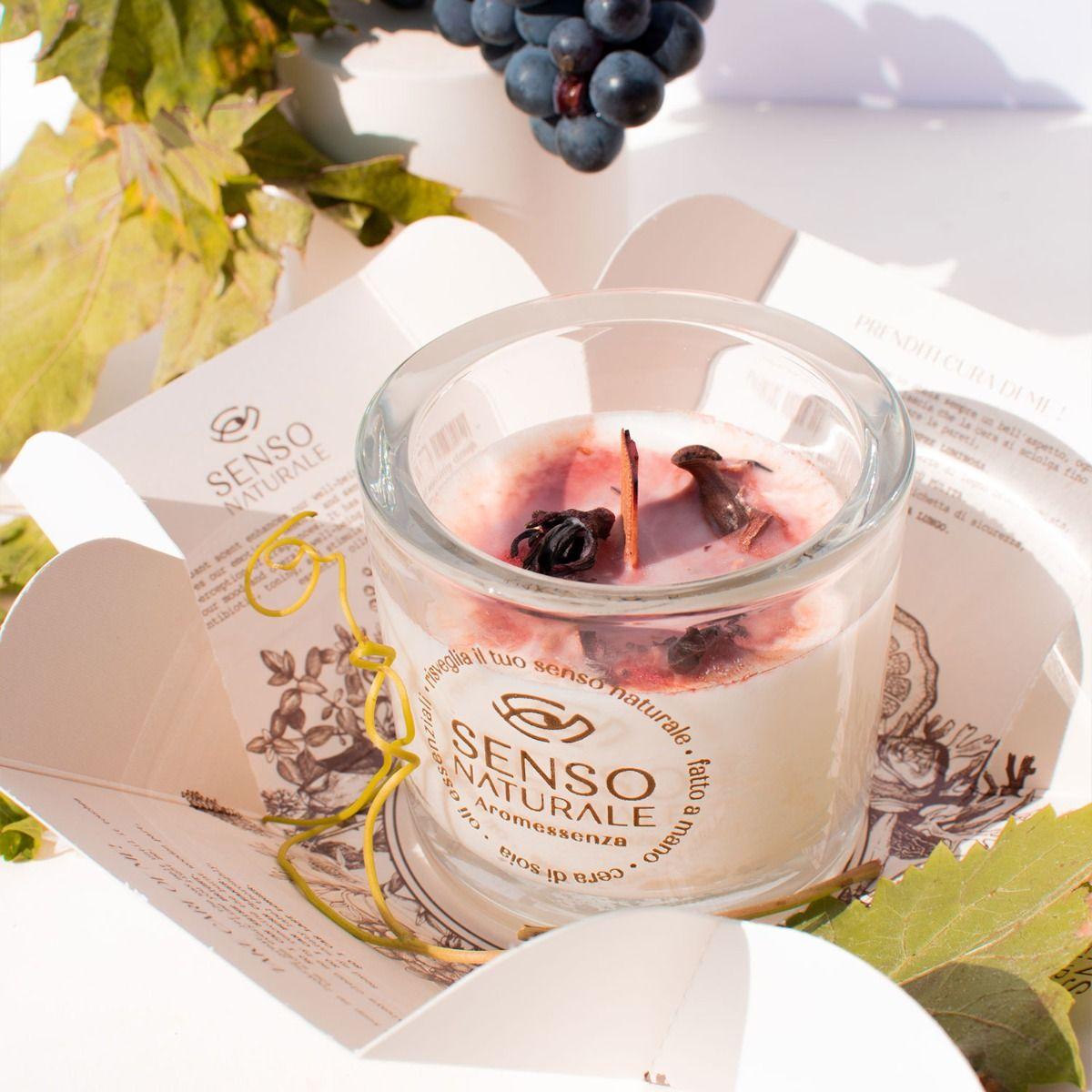 Aromatherapy Red Wine Soy Wax Candle and Wooden Wick 140g