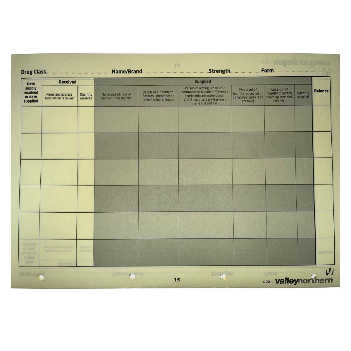 DRYB(10) Misuse of Drugs Register Insert Books