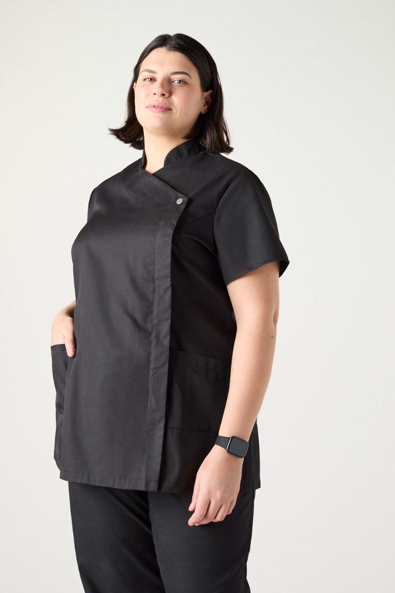 Black Feature Press Silver Stud Tunic