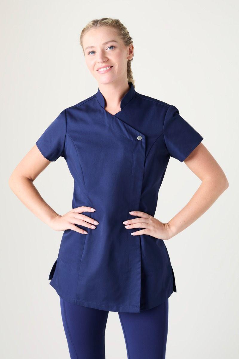 Navy Feature Press Stud Tunic