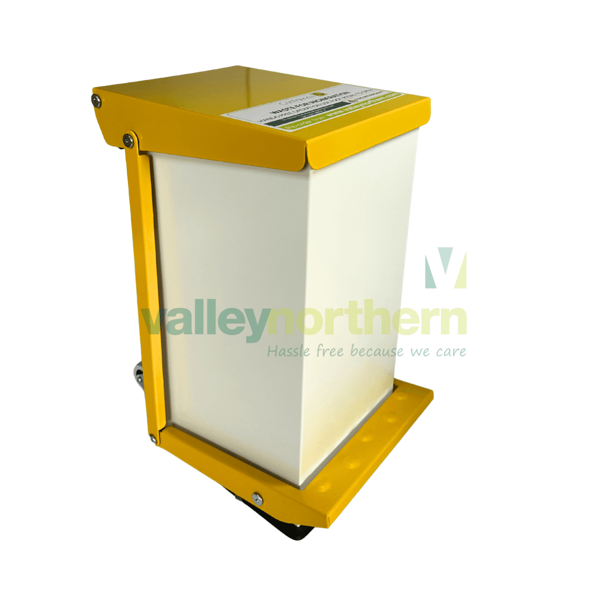 50L Bin Yellow Lid "waste for incineration"formerly clinical - Sackholder Fire Retardent Waste Bin - FRB50L-Y