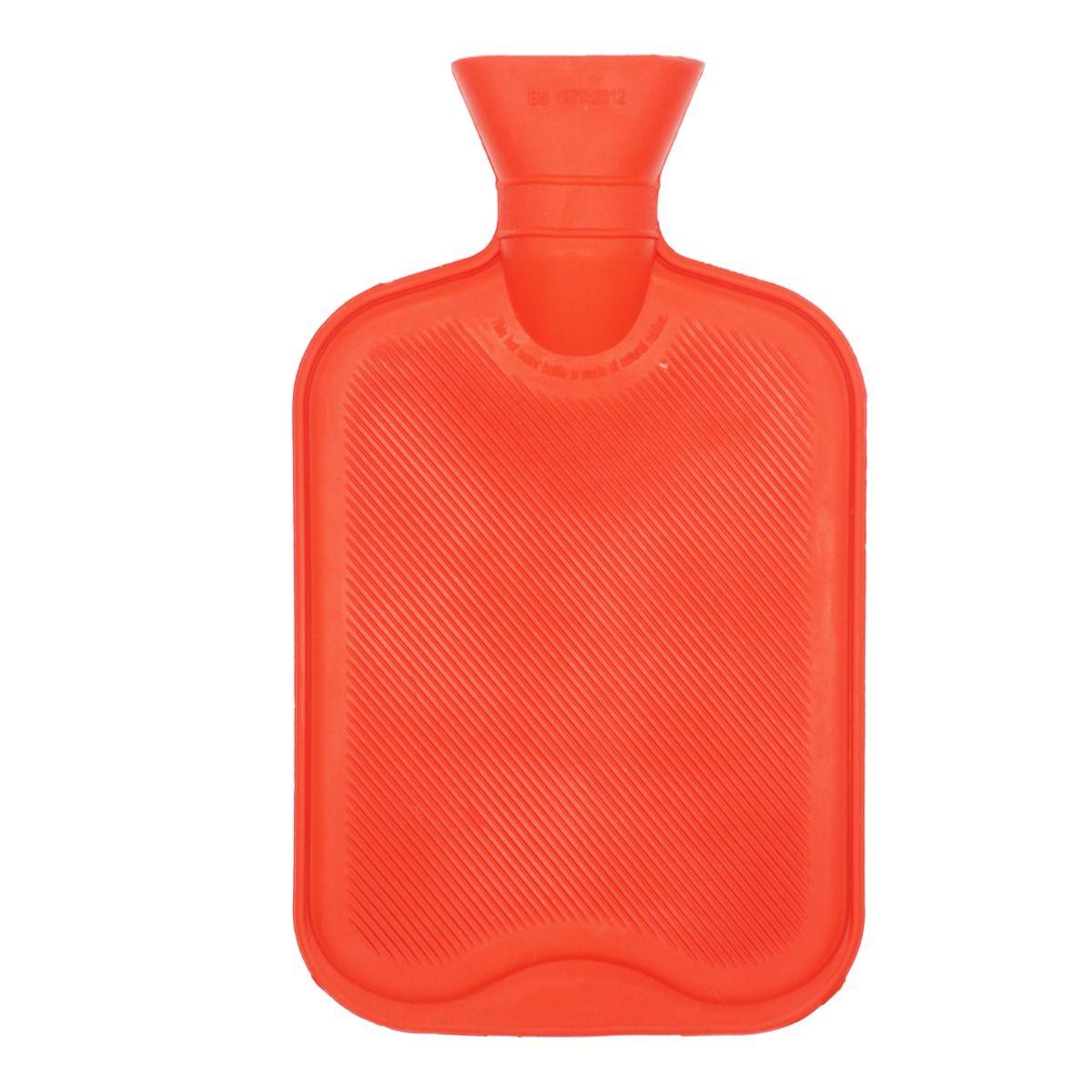 Fortuna Hot Water Bottle Plain Red