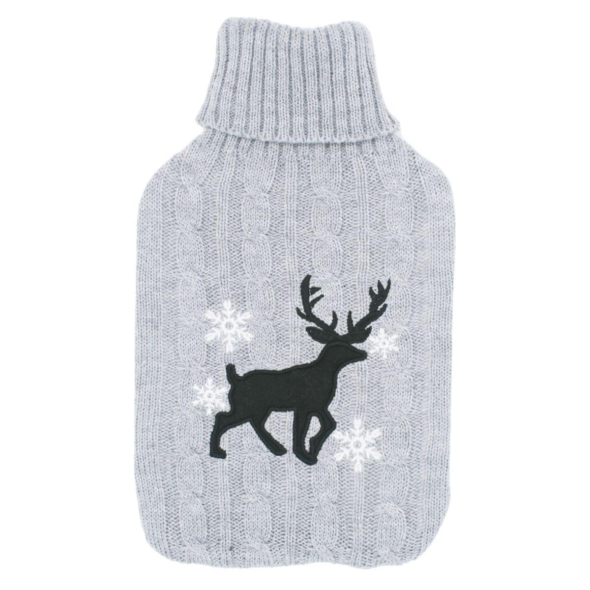 Fortuna Knitted Cover for Hot Water Bottle Reindeer