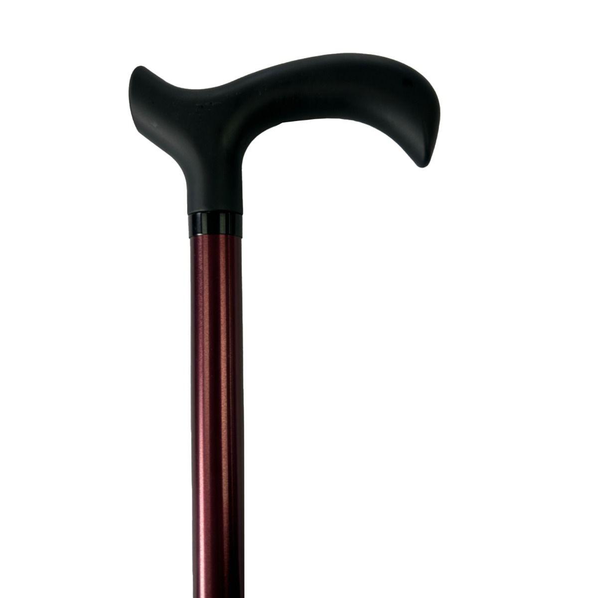 Luxe Plum Walking Stick Height Adjustable Derby Handle