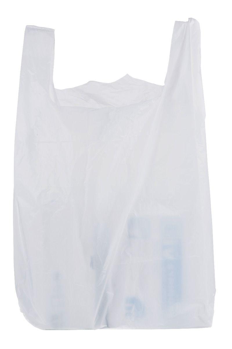 ProPac  White Vest Carrier Bags - h735 x w405 x g230mm