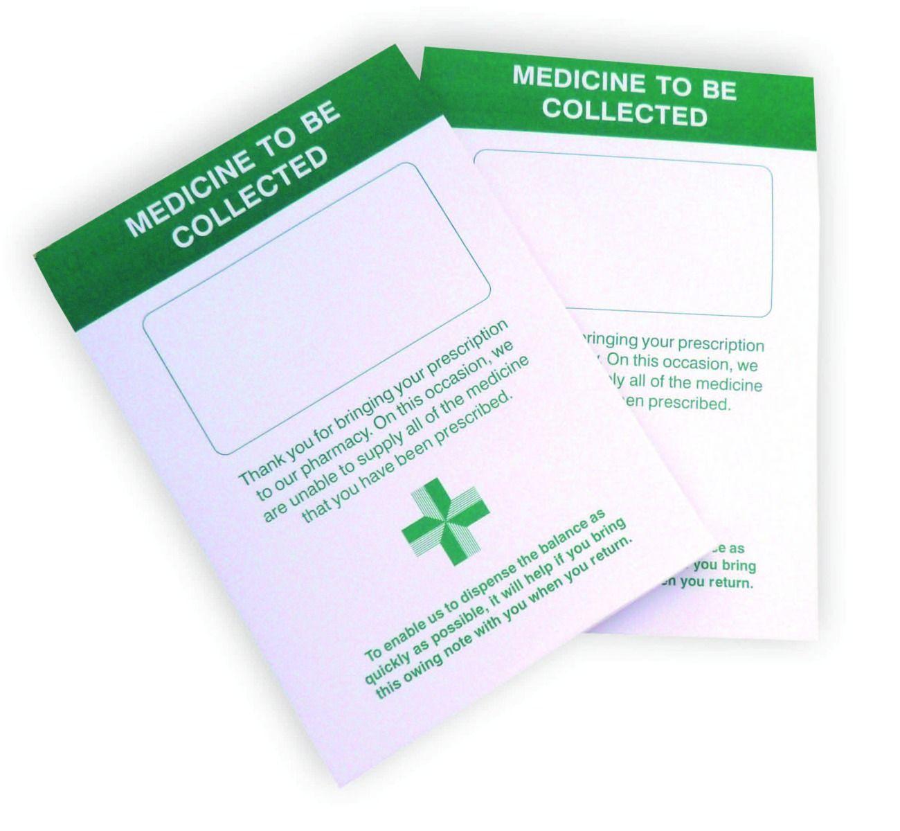 IOUP Item Owing Pads 100 sheets per pad