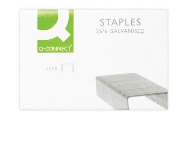 882 - Q-Connect Staples 26/6 Pack of 5000 KF27001