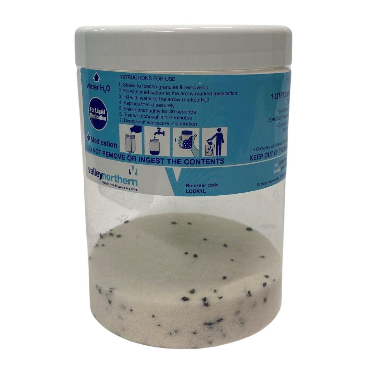 Controlled Drug Denaturing Destruction Kit For Liquid Medication