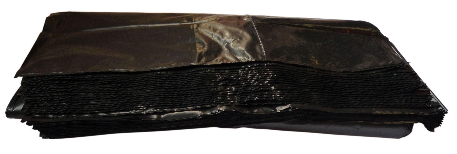 MBSL03 Black Refuse Sacks Flat Pack 120 Gauge