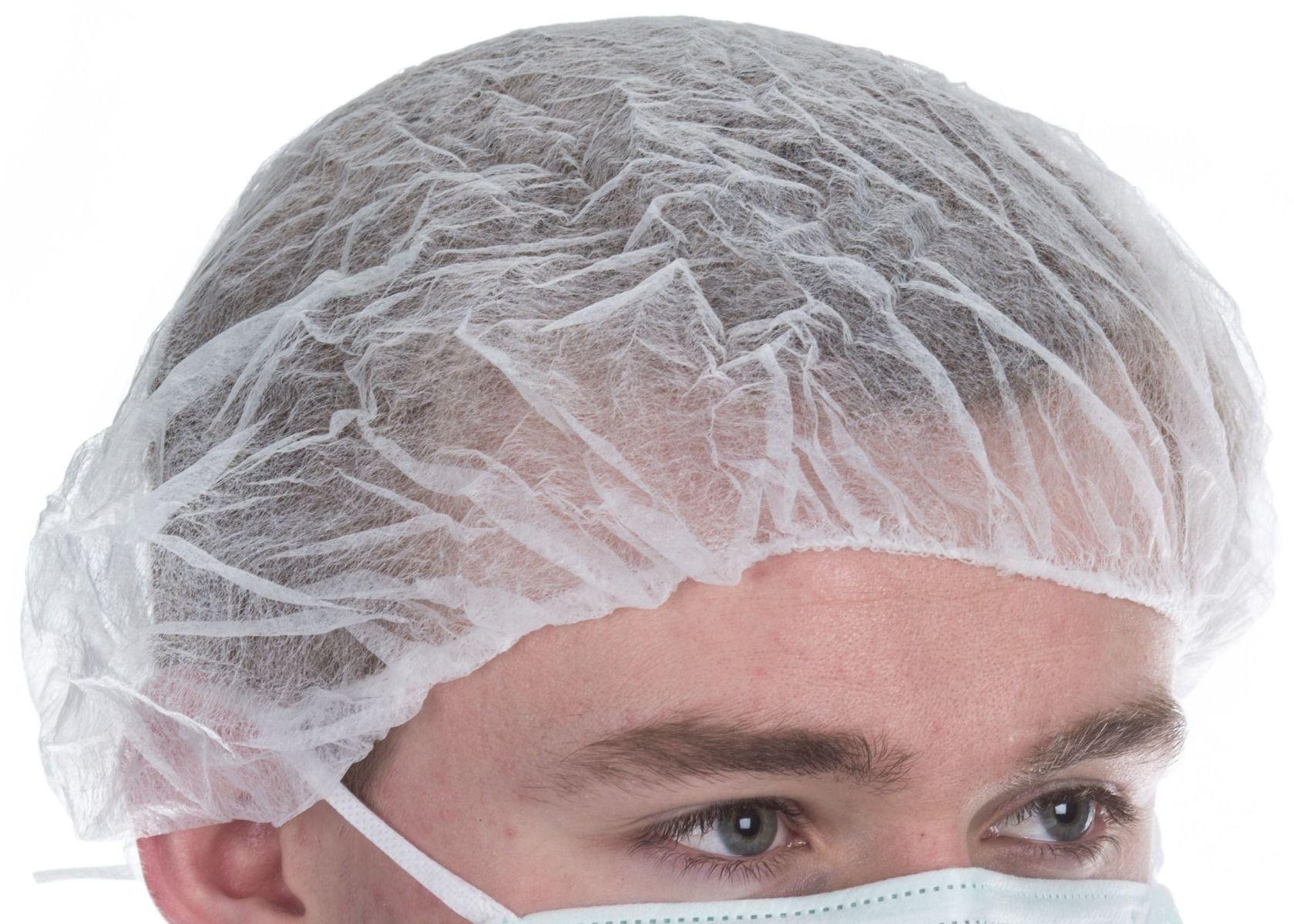 MC2906 White Disposable Mob Cap