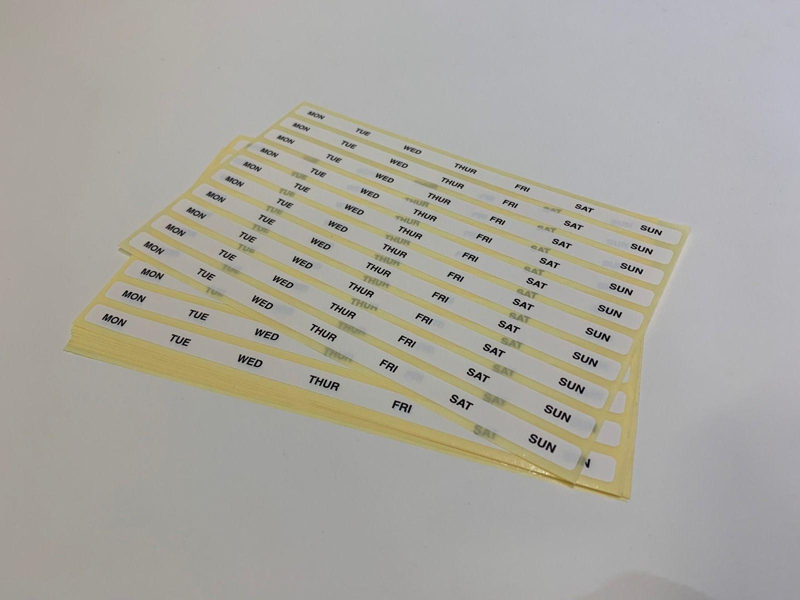 N46-D Weekly Clear Duo Spare Backing Sheets (100)