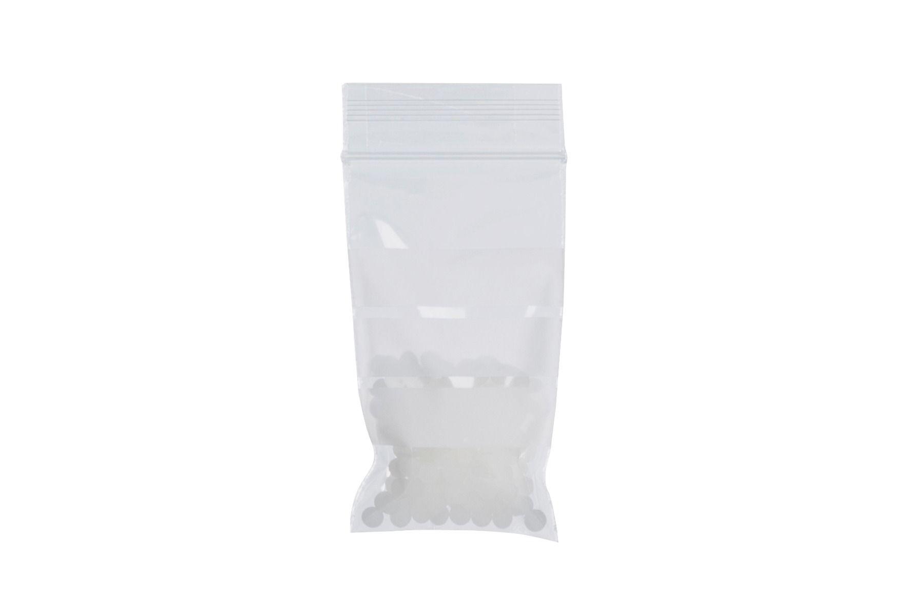 PGW020-R Gripwell Resealable Write on Panel bag 30% Recycled content 37mmx62mm, 40 Mu