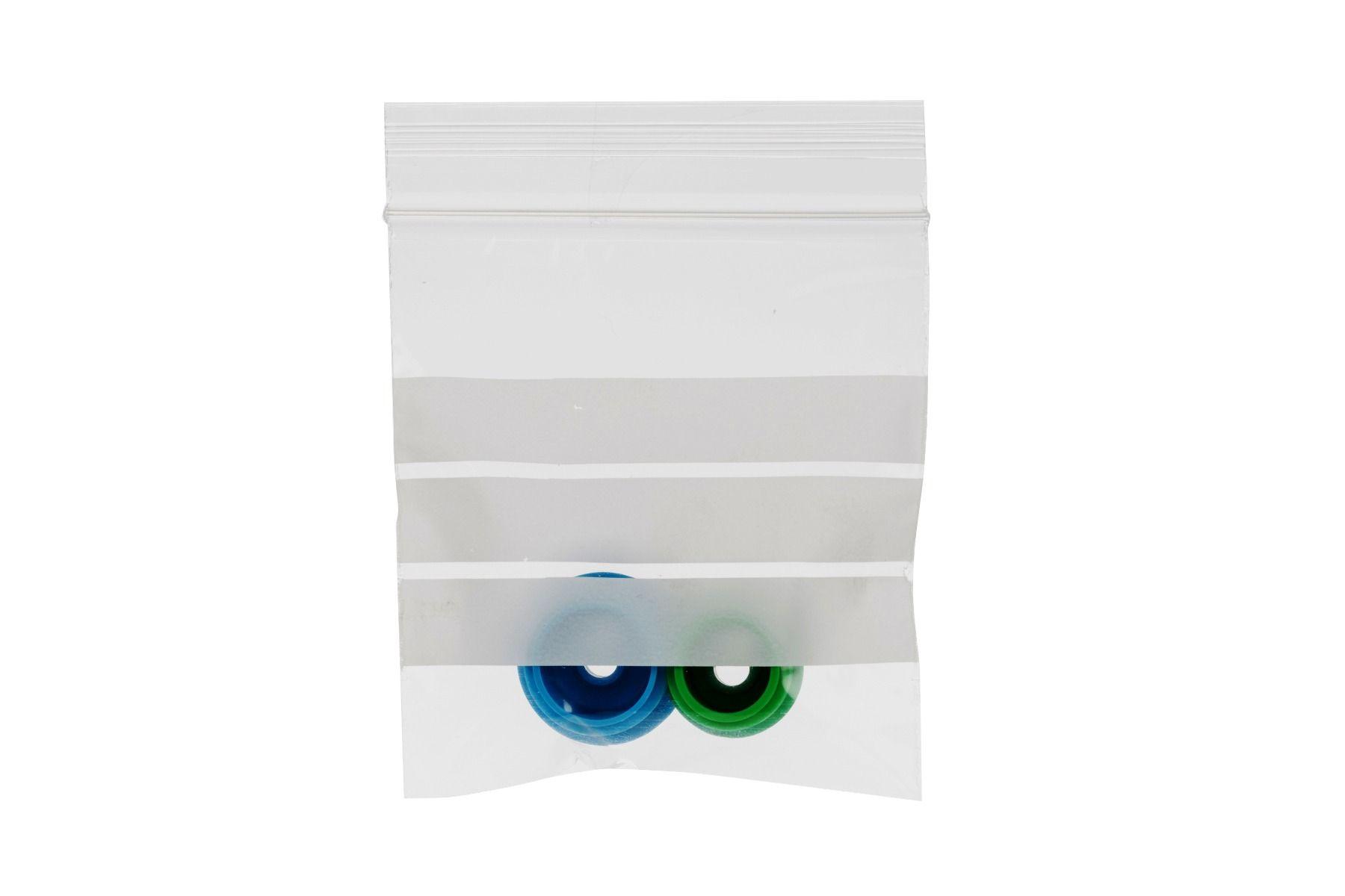 PGW122-R Gripwell Resealable Write on Panel bag 30% Recycled content 75mmx80mm 1000s Pack of 5