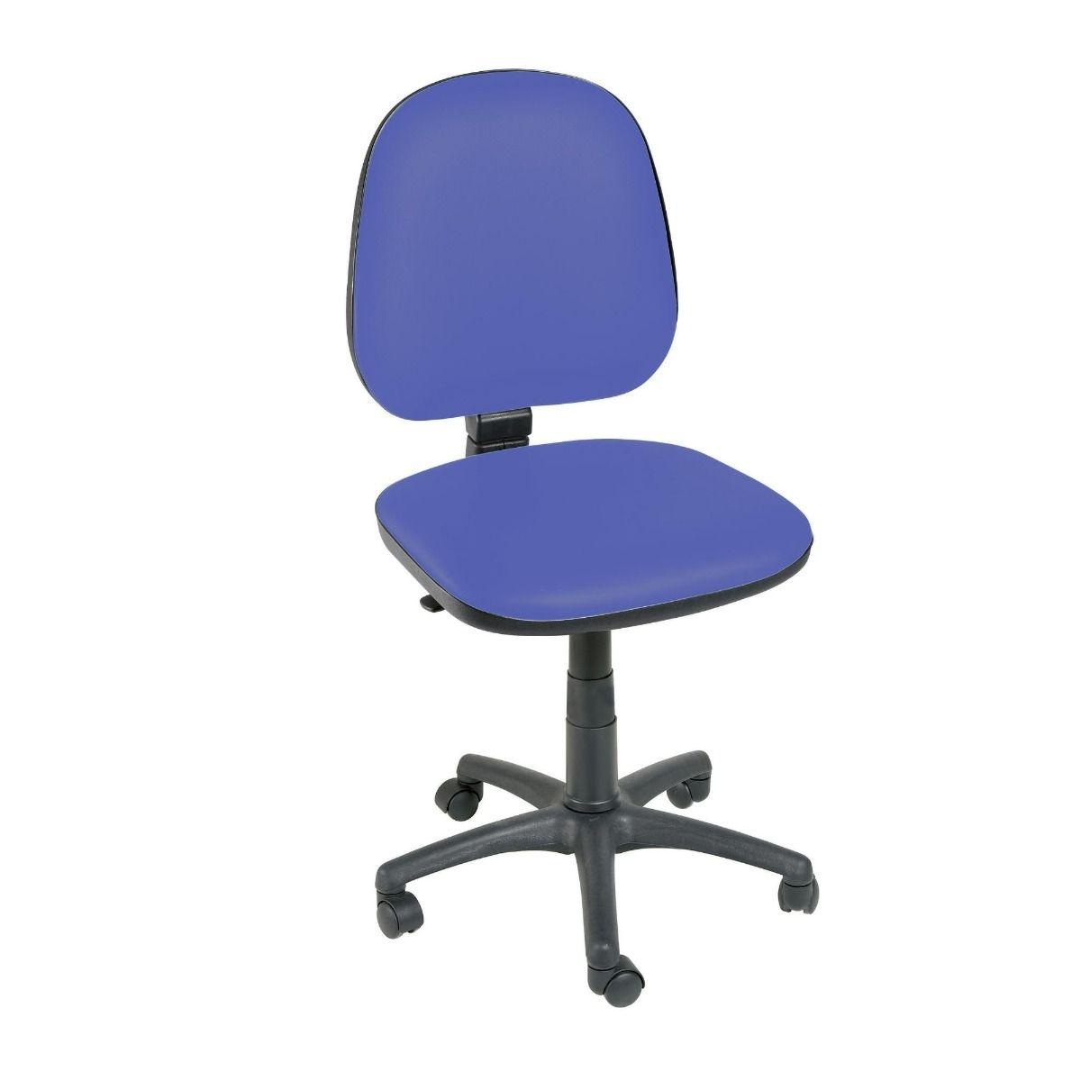 Gas-lift Chair Antibacterial Vinyl - Mid Blue