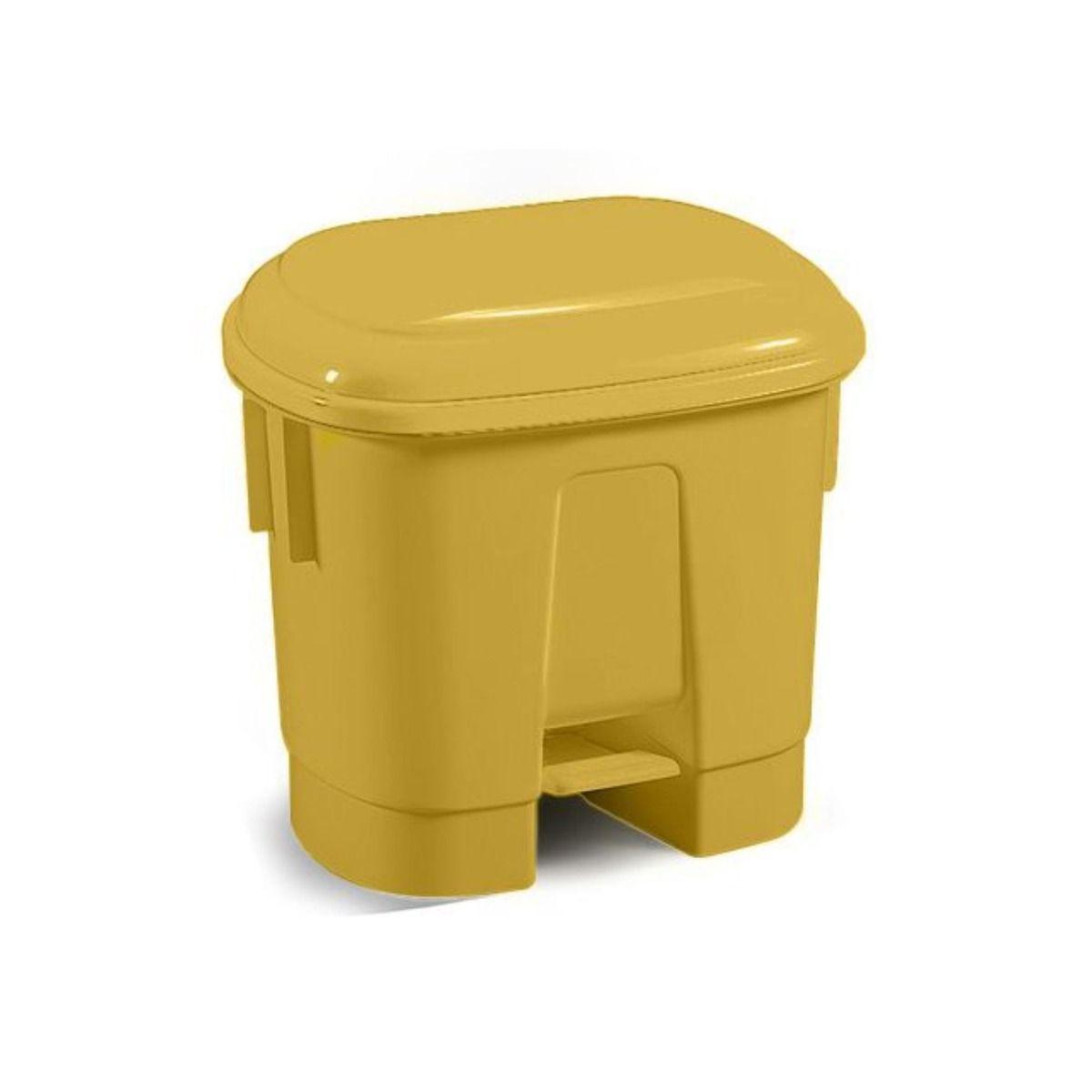 Sackholder Yellow 35 litre Plastic Step On Pedal Operated Bin Container